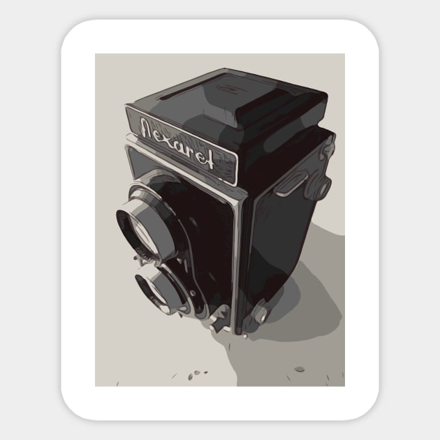 Antique Camera Sticker by WelshDesigns